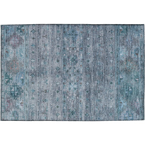 Indoor/Outdoor Karaj Blue Rug