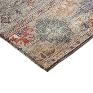 Indoor/Outdoor Karaj Gray 3\' x 5\' Rug