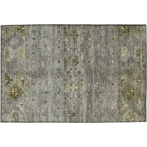 Indoor/Outdoor Karaj Pewter Rug