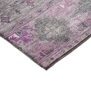 Indoor/Outdoor Karaj Purple 9\' x 12\' Rug