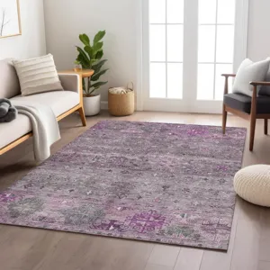 Indoor/Outdoor Karaj Purple 9\' x 12\' Rug