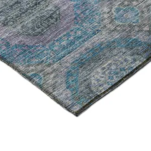 Indoor/Outdoor Karaj Blue 9\' x 12\' Rug