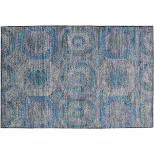 Indoor/Outdoor Karaj Blue Rug