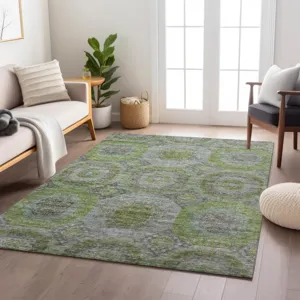 Indoor/Outdoor Karaj Olive 2\'6\" x 3\'10\" Rug
