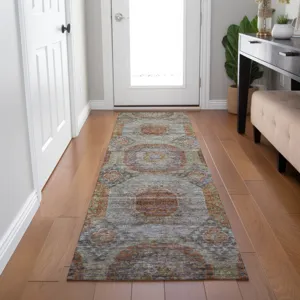 Indoor/Outdoor Karaj Paprika 2\'3\" x 7\'6\" Runner Rug