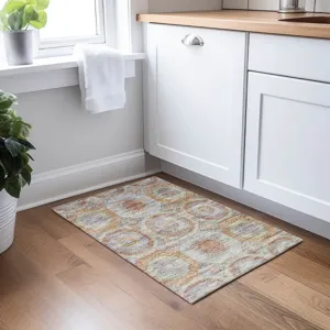 Indoor/Outdoor Karaj Paprika 1\'8\" x 2\'6\" Rug
