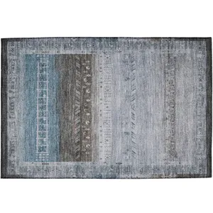 Indoor/Outdoor Karaj Blue 1\'8\" x 2\'6\" Rug