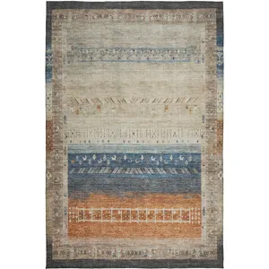 Indoor/Outdoor Karaj Brown 2\'6\" x 3\'10\" Rug