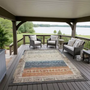 Indoor/Outdoor Karaj Brown 2\'6\" x 3\'10\" Rug