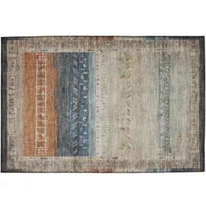 Indoor/Outdoor Karaj Brown 1\'8\" x 2\'6\" Rug