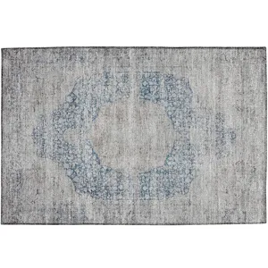Indoor/Outdoor Karaj Blue 1\'8\" x 2\'6\" Rug