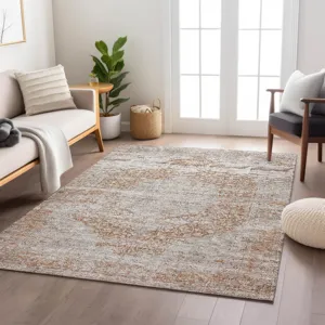 Indoor/Outdoor Karaj Copper 5\' x 7\'6\" Rug