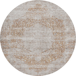 Indoor/Outdoor Karaj Copper 8' x 8' Round Rug