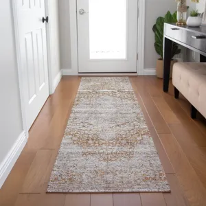 Indoor/Outdoor Karaj Copper 2\'3\" x 7\'6\" Runner Rug