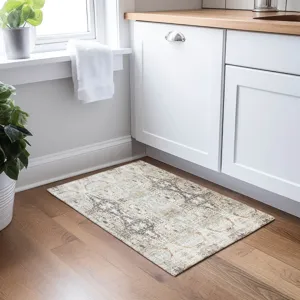 Indoor/Outdoor Karaj Linen 1\'8\" x 2\'6\" Rug