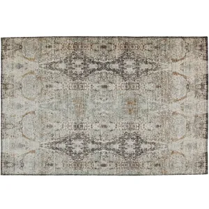 Indoor/Outdoor Karaj Linen 1\'8\" x 2\'6\" Rug