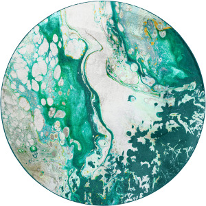 Kikiamo Emerald City 8' x 8' Round Rug