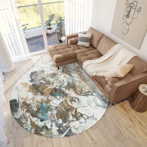 Kikiamo Volcano 8\' x 8\' Round Rug