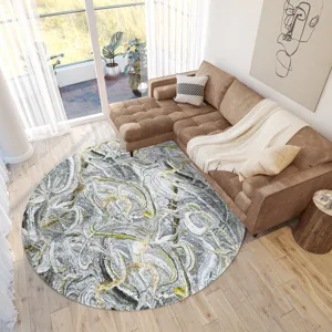 Kikiamo Storm 8\' x 8\' Round Rug