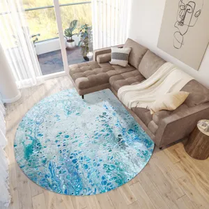 Kikiamo Ocean 8\' x 8\' Round Rug