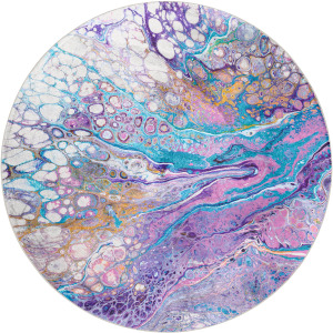 Kikiamo Lavender 8' x 8' Round Rug