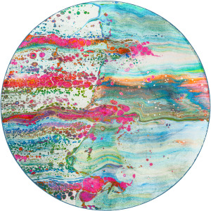 Kikiamo Confetti 8' x 8' Round Rug