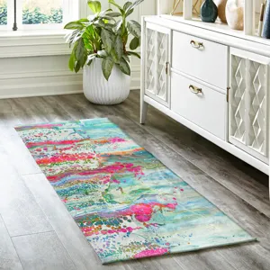 Kikiamo Confetti 2\'3\" x 7\'6\" Runner Rug