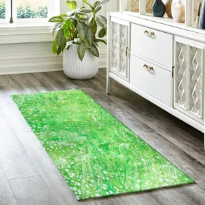 Kikiamo Lime-In 2\'3\" x 7\'6\" Runner Rug