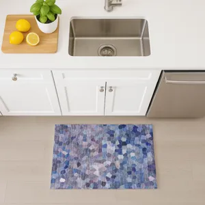 Luxury Washable Indoor/Outdoor Kaleidoscope Baltic 1\'8\" x 2\'6\" Rug