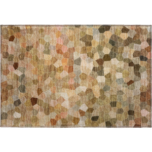 Luxury Washable Indoor/Outdoor Kaleidoscope Canyon Rug