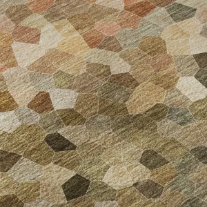 Luxury Washable Indoor/Outdoor Kaleidoscope Canyon 1\'8\" x 2\'6\" Rug