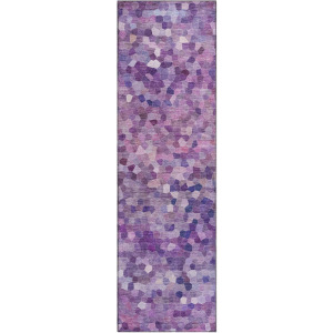 Luxury Washable Indoor/Outdoor Kaleidoscope Plum 2'3