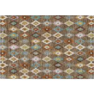 Luxury Washable Kenner Chocolate Rug