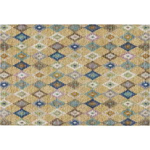 Luxury Washable Kenner Gold Rug