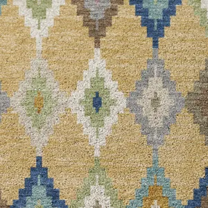 Luxury Washable Kenner Gold 9\' x 12\' Rug