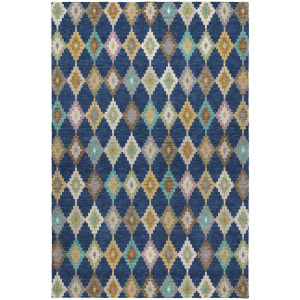 Luxury Washable Kenner Navy Rug