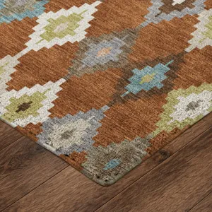 Luxury Washable Kenner Paprika 8\' x 10\' Rug