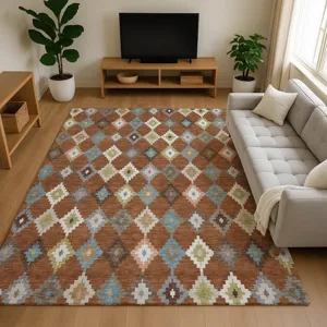 Luxury Washable Kenner Paprika 8\' x 10\' Rug