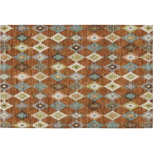 Luxury Washable Kenner Paprika Rug