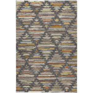 Luxury Washable Kenner Charcoal Rug