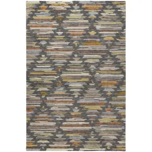 Luxury Washable Kenner Charcoal Rug