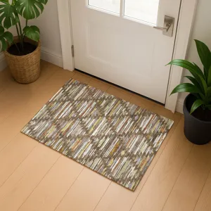 Luxury Washable Kenner Chocolate 1\'8\" x 2\'6\" Rug