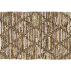 Luxury Washable Kenner Chocolate Rug