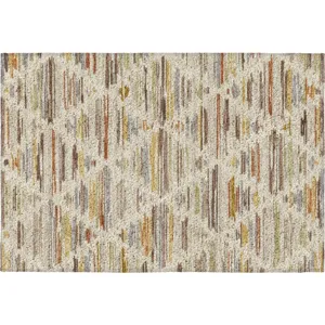 Luxury Washable Kenner Ivory Rug