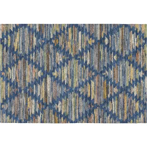Luxury Washable Kenner Navy Rug