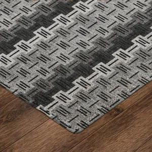Luxury Washable Kenner Black 8\' x 10\' Rug