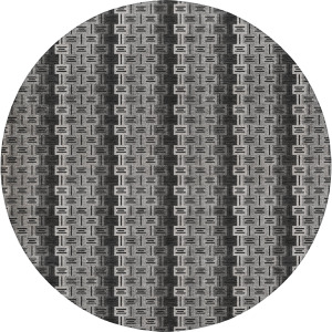 Luxury Washable Kenner Black 8' x 8' Round Rug