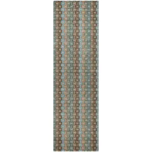 Luxury Washable Kenner Brown 2\'3\" x 7\'6\" Runner Rug