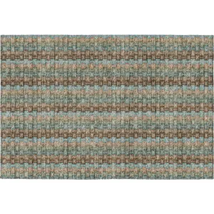 Luxury Washable Kenner Brown Rug