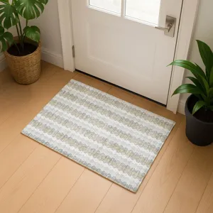 Luxury Washable Kenner Ivory 1\'8\" x 2\'6\" Rug